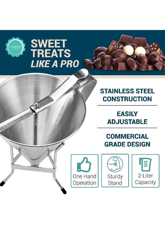 O'Creme SS Confectionery Dispenser Funnel - Image 3